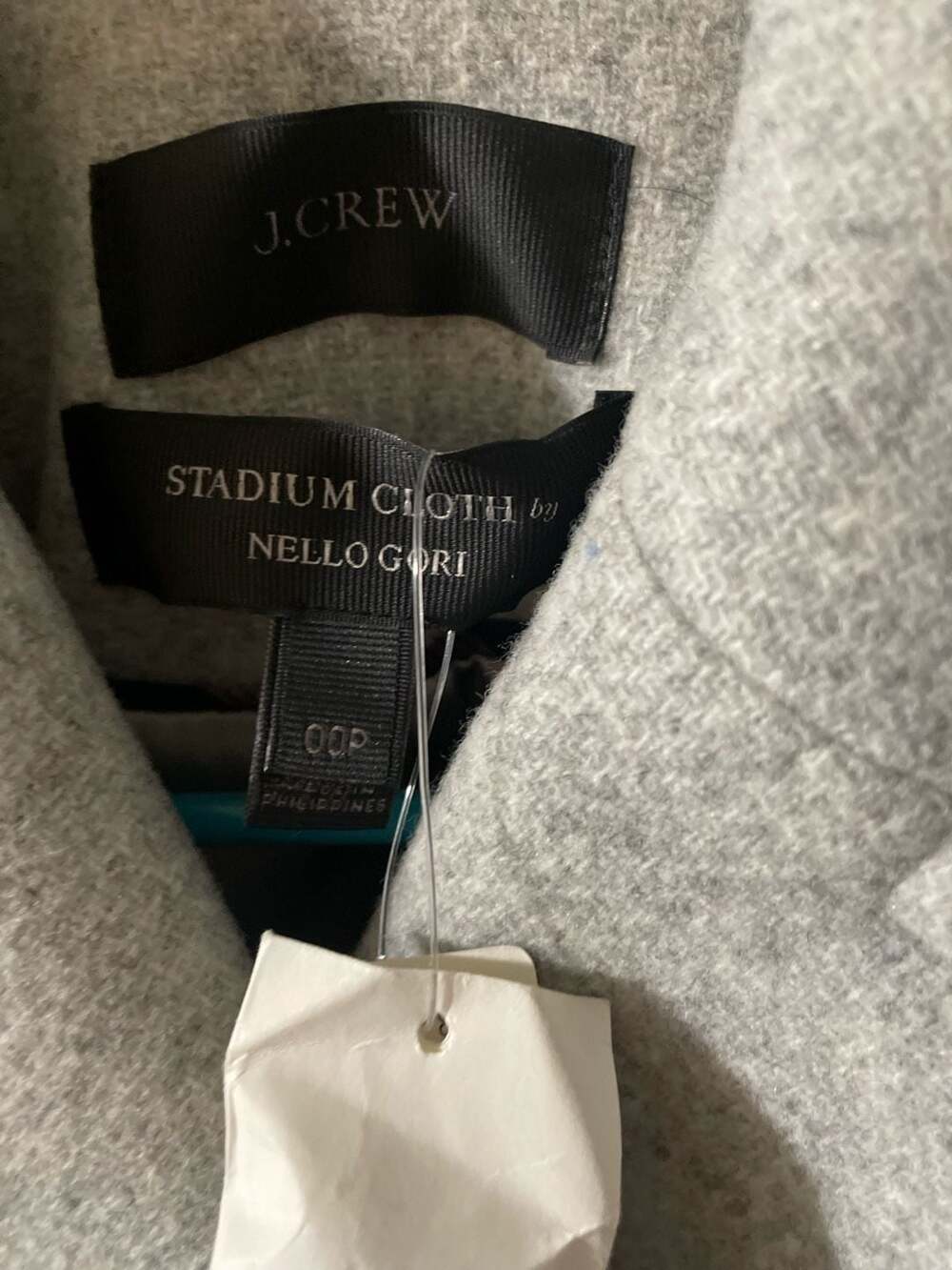 J.Crew Stadium Cloth Nello Gori Double-Breasted Pea Coat Size 00P - Picture 8 of 12